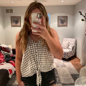 american threads plaid tank top